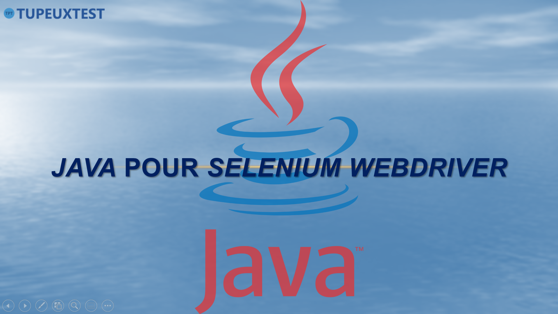 8.1 Java pour Selenium WebDriver (automatisation des tests)